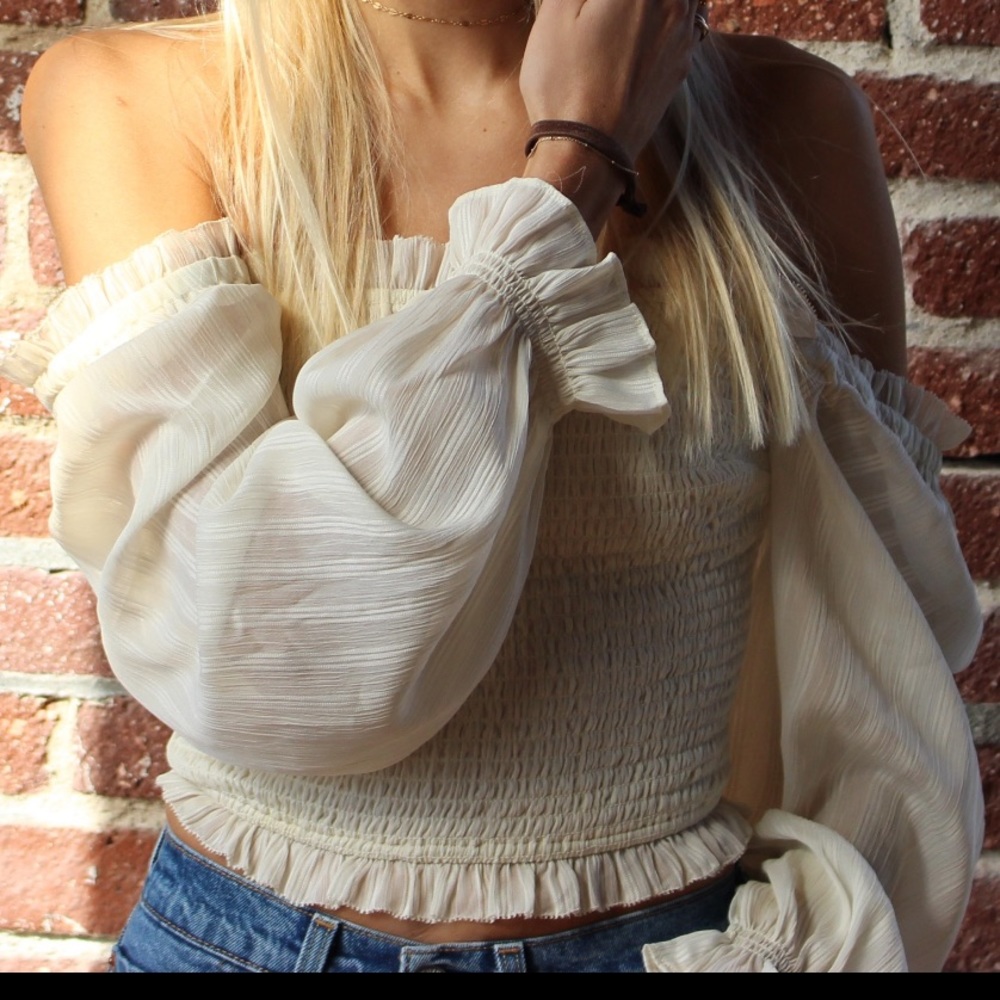 Off the shoulder blouse